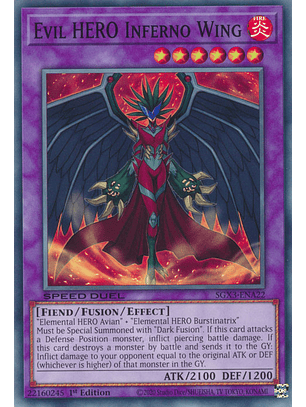 Evil HERO Inferno Wing - SGX3-ENA22 - Common