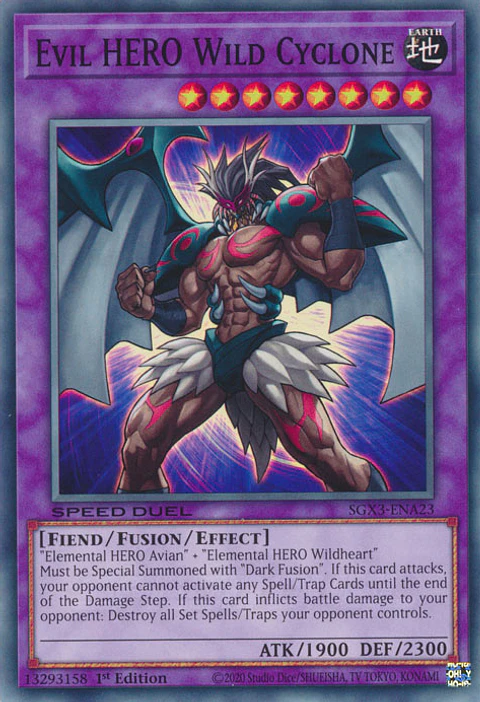 Evil HERO Wild Cyclone - SGX3-ENA23 - Common