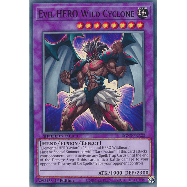Evil HERO Wild Cyclone - SGX3-ENA23 - Common