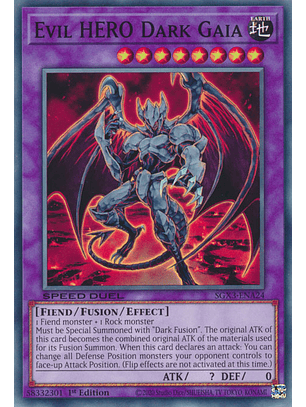 Evil HERO Dark Gaia - SGX3-ENA24 - Common