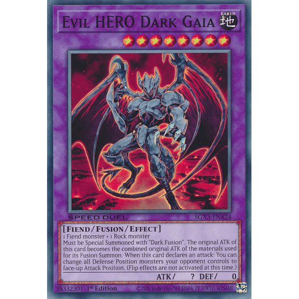 Evil HERO Dark Gaia - SGX3-ENA24 - Common