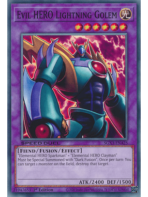 Evil HERO Lightning Golem - SGX3-ENA25 - Common