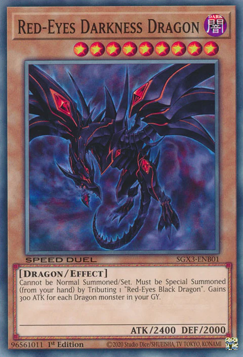 Red-Eyes Darkness Dragon - SGX3-ENB01 - Common