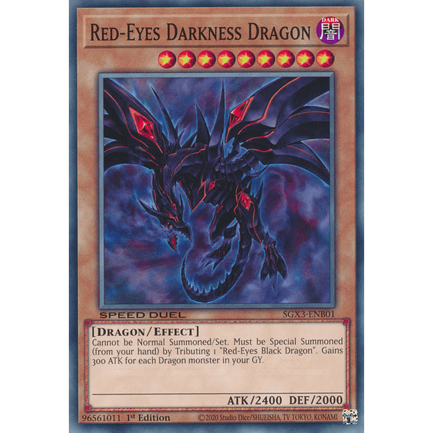 Red-Eyes Darkness Dragon - SGX3-ENB01 - Common