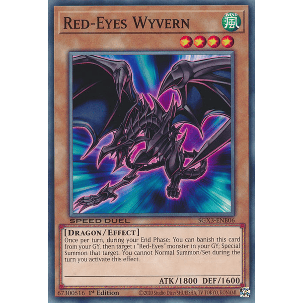 Red-Eyes Wyvern - SGX3-ENB06 - Common