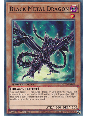 Black Metal Dragon - SGX3-ENB07 - Common 