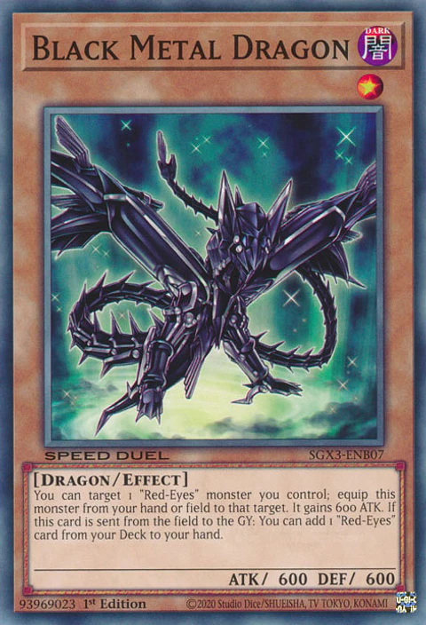 Black Metal Dragon - SGX3-ENB07 - Common 