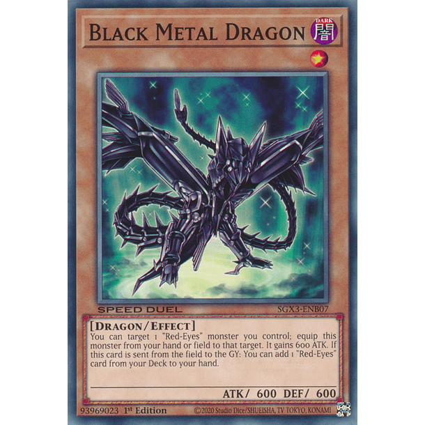 Black Metal Dragon - SGX3-ENB07 - Common 