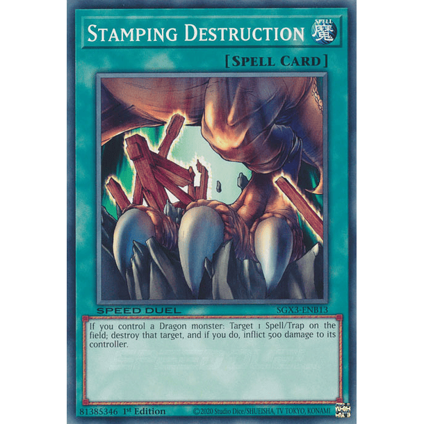 Stamping Destruction - SGX3-ENB13 - Common