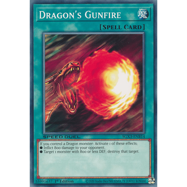 Dragon's Gunfire - SGX3-ENB14 - Common