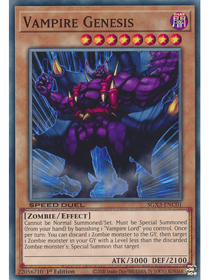 Vampire Genesis - SGX3-ENC01 - Common