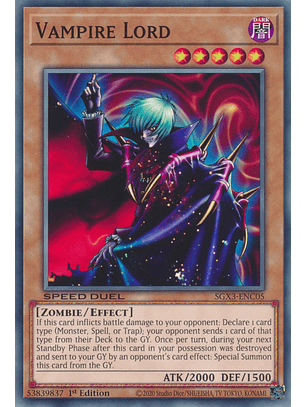 Vampire Lord - SGX3-ENC05 - Common 