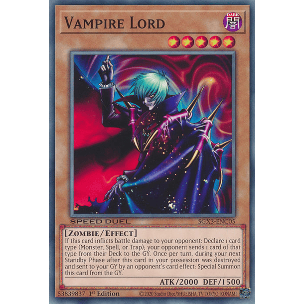 Vampire Lord - SGX3-ENC05 - Common 