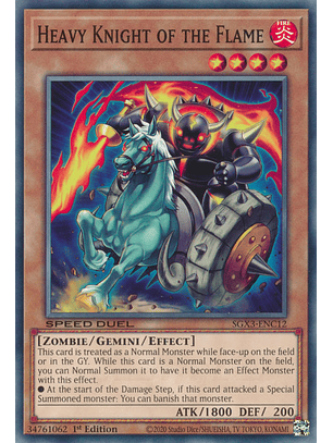 Heavy Knight of the Flame - SGX3-ENC12 - Common