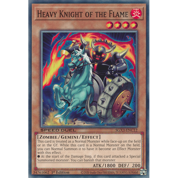 Heavy Knight of the Flame - SGX3-ENC12 - Common