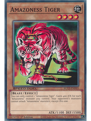 Amazoness Tiger - SGX3-END03 - Common