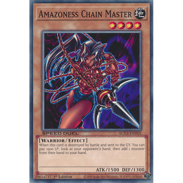 Amazoness Chain Master - SGX3-END05 - Common