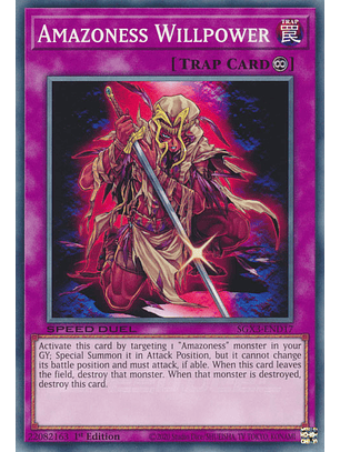 Amazoness Willpower - SGX3-END17 - Common