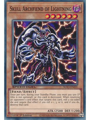 Skull Archfiend of Lightning - SGX3-ENE01 - Common