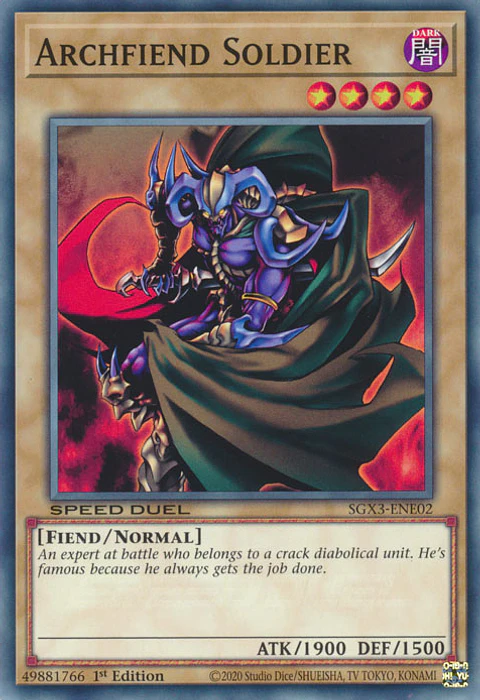 Archfiend Soldier - SGX3-ENE02 - Common