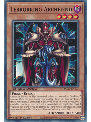 Terrorking Archfiend - SGX3-ENE03 - Common