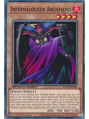 Infernalqueen Archfiend - SGX3-ENE04 - Common