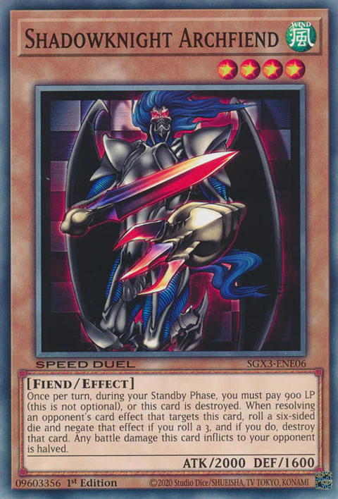 Shadowknight Archfiend - SGX3-ENE06 - Common