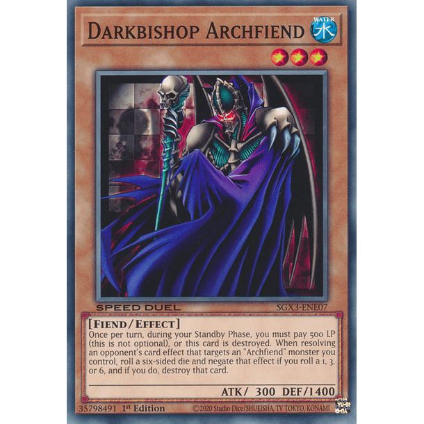 Darkbishop Archfiend - SGX3-ENE07 - Common