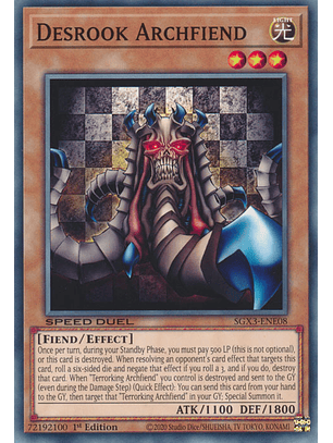 Desrook Archfiend - SGX3-ENE08 - Common