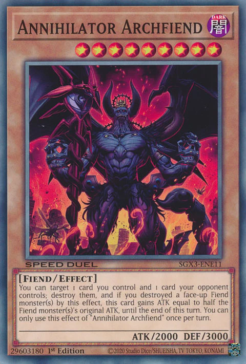 Annihilator Archfiend - SGX3-ENE11 - Common
