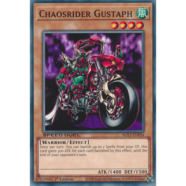 Chaosrider Gustaph - SGX3-ENF04 - Common