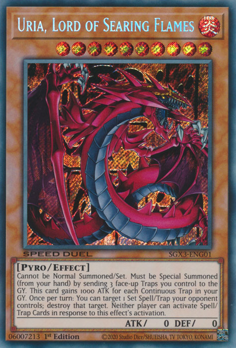 Uria, Lord of Searing Flames - SGX3-ENG01 - Secret Rare 1