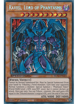 Raviel, Lord of Phantasms - SGX3-ENG03 - Secret Rare