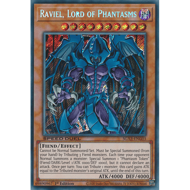 Raviel, Lord of Phantasms - SGX3-ENG03 - Secret Rare