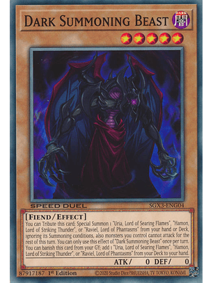 Dark Summoning Beast - SGX3-ENG04 - Common