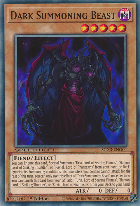 Dark Summoning Beast - SGX3-ENG04 - Common