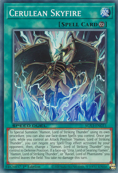 Cerulean Skyfire - SGX3-ENG11 - Common 