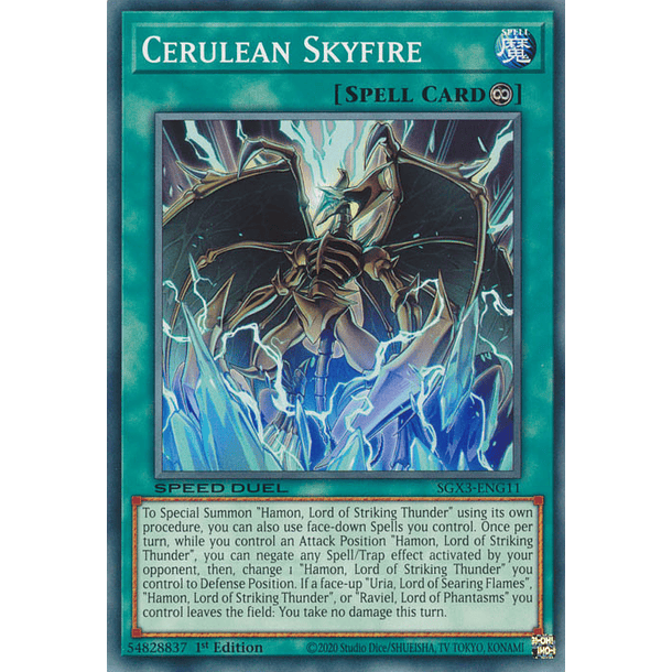 Cerulean Skyfire - SGX3-ENG11 - Common 