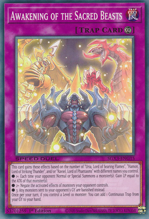 Awakening of the Sacred Beasts - SGX3-ENG15 - Common