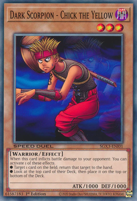 Dark Scorpion - Chick the Yellow - SGX3-ENI01 - Common