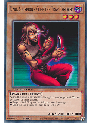 Dark Scorpion - Cliff the Trap Remover - SGX3-ENI02 - Common