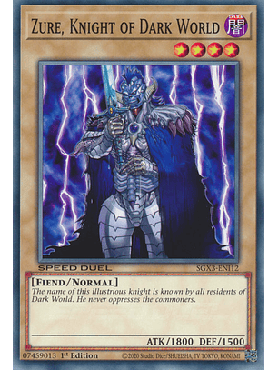 Zure, Knight of Dark World - SGX3-ENI12 - Common