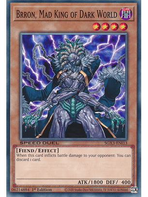 Brron, Mad King of Dark World - SGX3-ENI13 - Common