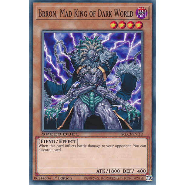 Brron, Mad King of Dark World - SGX3-ENI13 - Common