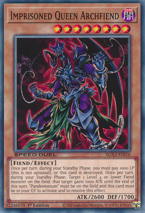 Imprisoned Queen Archfiend - SGX3-ENI16 - Common 