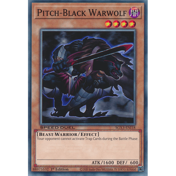 Pitch-Black Warwolf - SGX3-ENI18 - Common