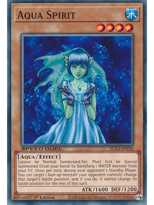Aqua Spirit - SGX3-ENI20 - Common