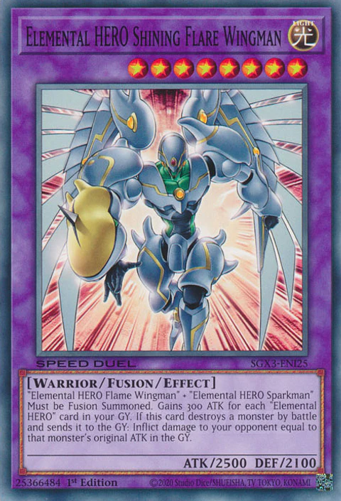 Elemental HERO Shining Flare Wingman - SGX3-ENI25 - Common