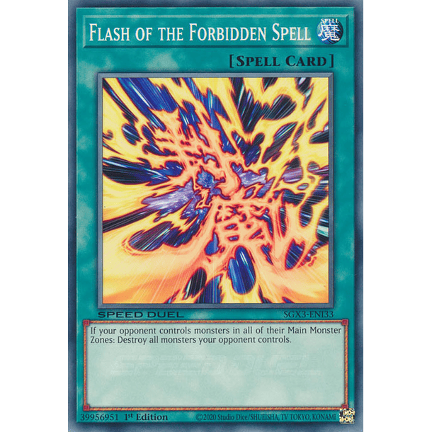 Flash of the Forbidden Spell - SGX3-ENI33 - Common