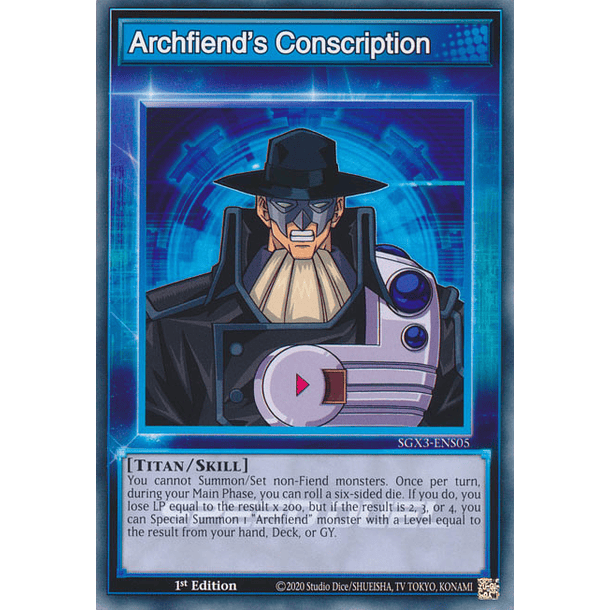 Archfiend's Conscription - SGX3-ENS05 - Common